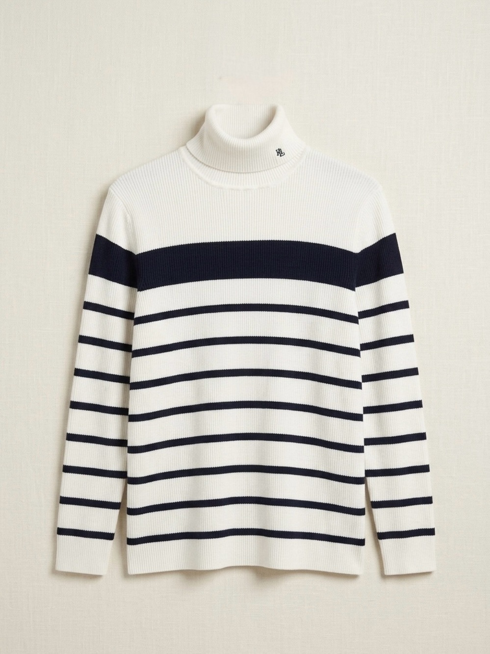 Lauren Ralph Lauren - Striped Turtleneck Sweater - Picture 2 of 10